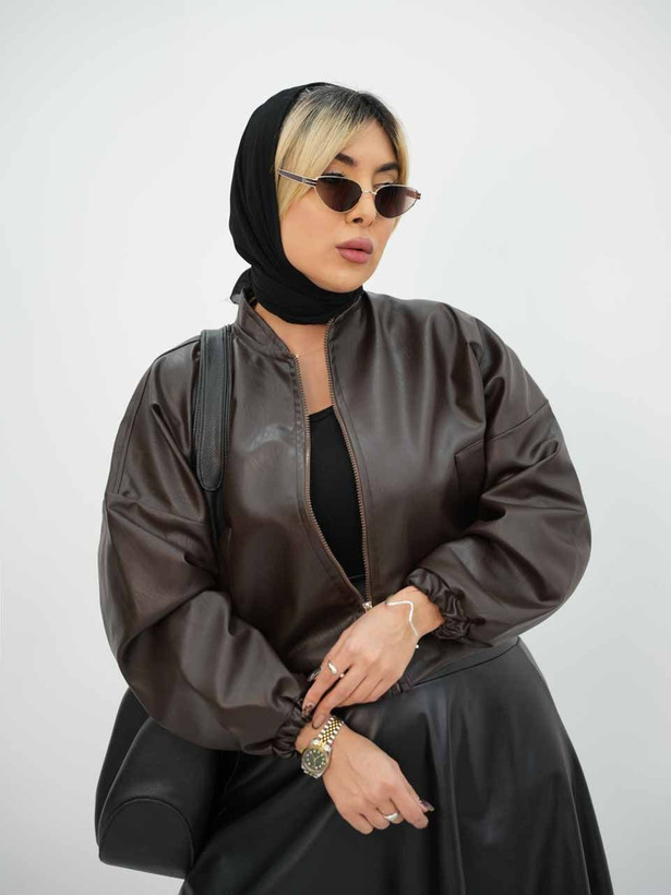 کت چرم زنانه بامبر چرم زنانه کت چرم دخترانه